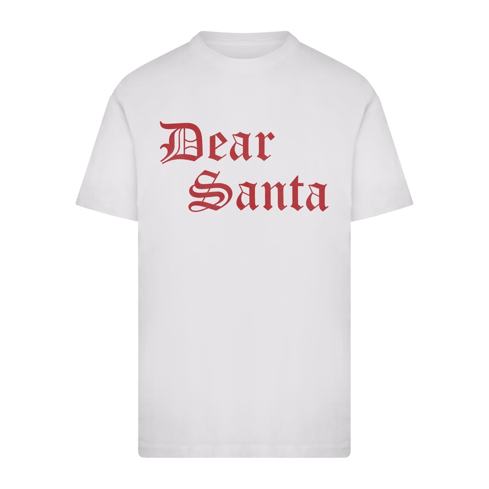 Mister Tee - Dear Santa Heren Tshirt - Wit